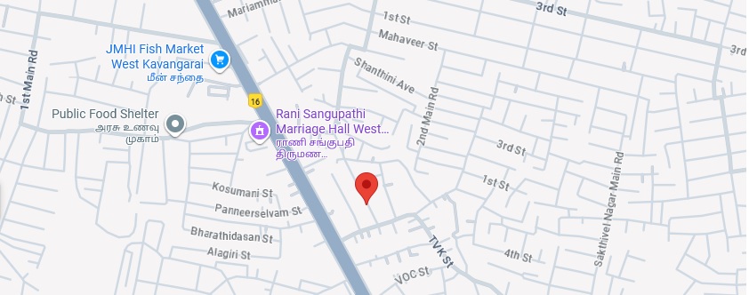 Star Point Packers and Movers Chennai Location Map